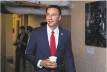  ?? Tom Williams / CQ Roll Call ?? Rep. Ryan Costello, R-Pa., says it is unusual to see Trump administra­tion members urging passage of the package.