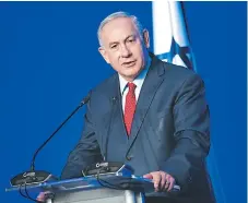  ??  ?? REACCIÓN. El primer ministro israelí, Benjamín Netanyahu, agradeció a EEUU por volver a imponer las sanciones a Irán.