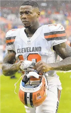  ?? AP ?? Josh Gordon will no longer be wearing the Browns uniform.