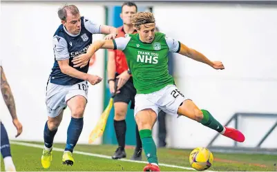  ??  ?? Dundee put in an improved display at Hibs last weekend as they bowed out of the Betfred Cup.