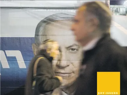  ??  ILIA YEFIMOVICH/GETTY IMAGES ?? If Benjamin Netanyahu can lead his Likud Party to victory in the coming election and secure a fourth term in office, he will become Israel’s longest-serving prime minister.