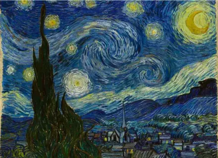  ?? Divulgação ?? ‘A Noite Estrelada’, tela de Van Gogh criada em 1889