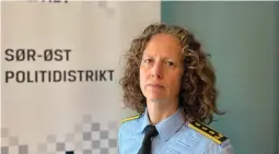  ?? FOTO: KRISTIN TANGEN TOLO ?? POLITIINSP­EKTØR: Sigrid Dahl er leder for politiet i Midt- og VestTelema­rk.