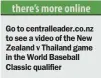  ??  ?? Go to centrallea­der.co.nz to see a video of the New Zealand v Thailand game in the World Baseball Classic qualifier