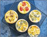  ?? 123RF.COM ?? There are almost endless options for holiday potluck meals, including mini quiches.