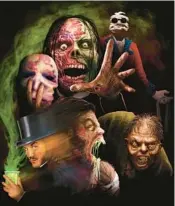  ?? ORLANDO UNIVERSAL ?? Universal’s promotion image shows characters that will be seen in the Horror Nights haunted house called Universal Monsters: Unmasked. HHN begins Sept. 1.