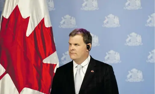  ?? MARTIN BERNETTI/AFP/GETTY IMAGES ?? Canadian Foreign Minister John Baird during a press conference in Chile on Aug. 2. Gerald Schmitz writes that Baird’s principles haven’t been matched with action.