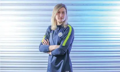  ??  ?? Ellen White believes a move to Manchester City will put her back among Europe’s elite. Photograph: Tom Flathers/Man City via Getty Images