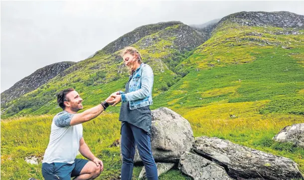  ??  ?? I’VE A PROPOSAL FOR YOU: Mario Neves’s wedding proposal to his partner, who is too shy to be named, feature in Ridley Scott’s documentar­y film.