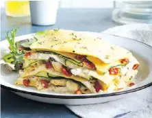  ??  ?? Zucchini &amp; Artichoke Summer Lasagna