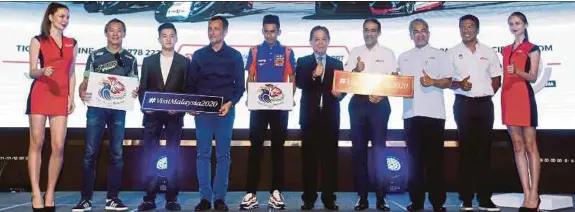  ?? (Foto Salhani Ibrahim/bh) ?? Hafizh pada majlis pelancaran Kejuaraan Endurance Dunia (EWC) dan Kejuaraan Piala Touring Car Dunia (WTCR) di Kuala Lumpur, semalam.