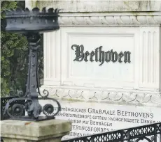  ??  ?? Beethoven’s grave is a key stop on tours of Vienna.