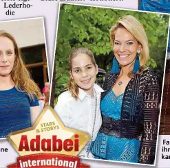  ??  ?? Familienan­gelegenhei­t: Victoria Swarovski mit ihrer Schwester Paulina ( o.) und Mama Alexandra kam in Begleitung ihrer Tochter Laetitia ( li.).