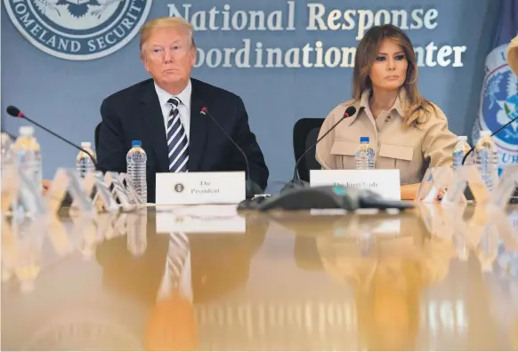  ?? AFP ?? US President Donald Trump and First Lady Melania Trump seem to be at loggerhead­s over the president’s push for tougher immigratio­ns reforms