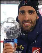  ??  ?? Septième gros globe pour Fourcade.