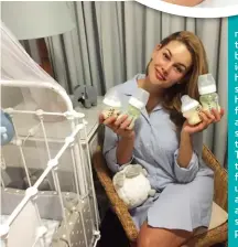  ??  ?? FAR LEFT: Rolene Strauss reads Bible stories to her son every night before bed then studies for about three hours while he’s sleeping. At midnight he wakes up and she feeds him, then grabs about four hours of sleep before he needs to drink again. LEFT:...