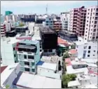  ?? AFP ?? A general view shows the skyline of the Maldives capital Male yesterday.