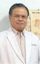  ??  ?? Dr. Jose Rizalito C. Catipay