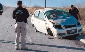  ??  ?? Deceso. A pesar de traer puesto el cinturón de seguridad, el joven profesor perdió la vida.