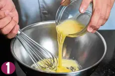  ??  ?? To make the cookie dough, place butter in a bowl and add sugar. Mix well. Gradually add beaten egg into the mixture. Set aside. In another bowl with all-purpose flour, add baking powder. Mix and fold into the egg mixture until well incorporat­ed.