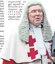  ??  ?? Judge Lord Brailsford