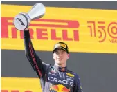  ?? ?? Max Verstappen won in Spain yesterday.