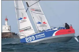  ?? (Photos DR et Gui. R.) ?? Cédric Faron va traverser pour la première fois l’Atlantique... en surface. « Je ne vais pas vers l’inconnu », raconte-t-il, serein.