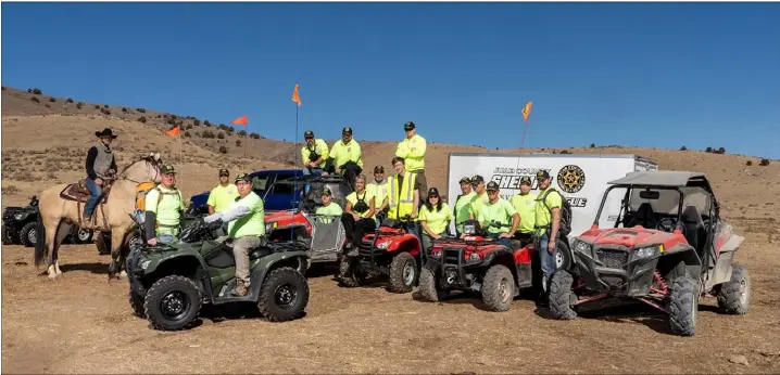  ?? Photo by Pete HansenThe ?? Juab County Search and Rescue Team of volunteers risk life and limb in service to their community.