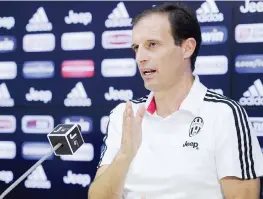  ??  ?? Max Allegri, 48 anni, allenatore della Juventus