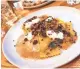  ?? DOMINIC ARMATO/THE REPUBLIC ?? Butternut squash filled agnolotti with black currants at Parma Italian Roots.