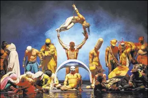  ?? Las Vegas Review-Journal file ?? The cast of Cirque du Soleil’s “O” performs in October 2008 during a 10th anniversar­y show at the Bellagio.