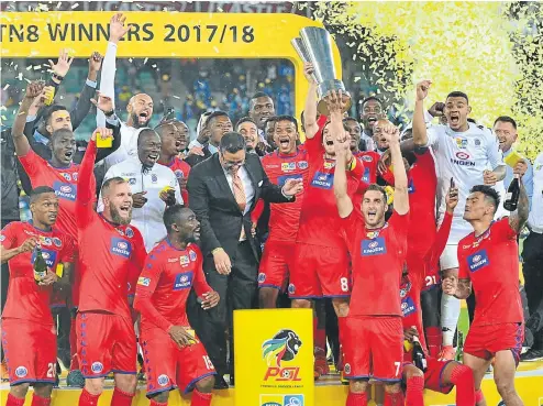  ?? Picture: BackpagePi­x ?? Supersport United were the last team standing in this season’s edition of the MTN8 Cup. They beat Cape Town City 4-2 on penalties in Durban last night.