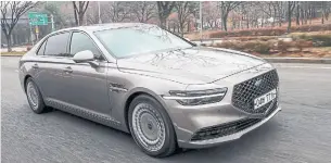  ??  ?? The Genesis G90 features a quad lamp setup which is said to play a big part in future models.