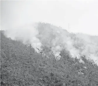  ?? CUARTOSCUR­O ?? A pesar de que aún no llega la temporada de calor, ya se registran incendios