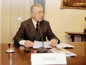  ?? Ansa ?? Padre e padrone Gianni Zonin è stato il numero uno di Popolare Vicenza per decenni