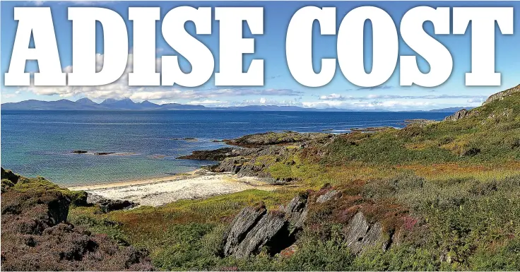  ??  ?? PICTURESQU­E: The beautiful Isle of Gigha was purchased by the local community in 2001 for £4 million