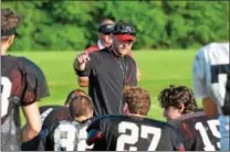  ?? SAM STEWART - DFM ?? TJ Miller got his first head coaching win in the Bears’ victory over Methacton on Friday.