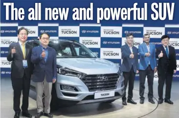  ?? PHOTOS: HTCS/SHIVAM SAXENA ?? Bongkil Shin, Ambassador of Republic of Korea to India; SS Kim, MD and CEO, Hyundai Motor India Ltd (HMIL); DH Park, executive director, sales and marketing, HMIL; Tarun Garg, director, sales and marketing, HMIL; Marn-ki Jeong, president and CEO, KAMA