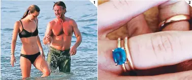  ??  ?? (1) SEAN Penn y LEILA Geosge Dusante unas vacaciones En HAWÁI. (2) LA Áoto que Conbsmó la BODA.