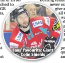  ??  ?? Fans’ favourite: Giant
Colin Shields