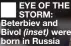  ?? ?? ■ EYE OF THE STORM: Beterbiev and Bivol (inset) were born in Russia