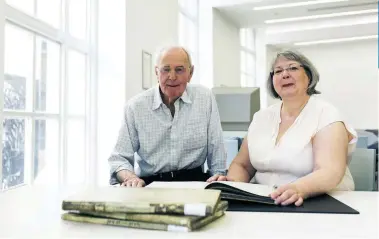  ??  ?? Debra pictured with her father, who passed the family history torch on to her