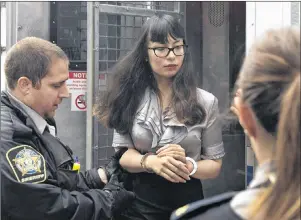  ?? CP FILE PHOTO ?? Lindsay Kantha Souvannara­th arrives at provincial court for a preliminar­y hearing in Halifax on Wednesday, July 8, 2015.