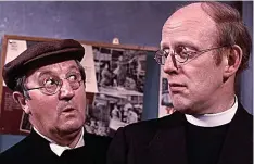  ??  ?? Frank Williams with Verger Edward Sinclair, left, in Dad’s Army