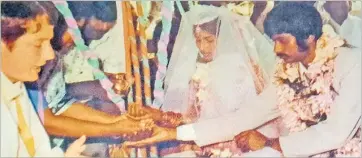  ?? ?? Fr Paul Tierney at a Fijian of Indian descent wedding in Vatukoula. Picture: SUPPLIED/Missionary Society of St Columban