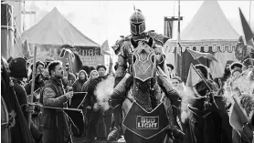  ?? ANHEUSER-BUSCH VIA THE ASSOCIATED PRESS ?? A scene from the company’s Bud Light 2019 Super Bowl NFL spot that morphed into a promo for the final season of “Game of Thrones.”