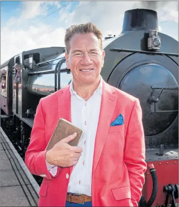  ??  ?? WELL CHUFFED: A colourful Michael Portillo has celebrates 10 years of his first-class job