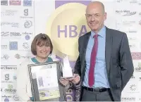  ?? Liz Henson Photograph­y ?? Hannah Gaffey receives the Small Business award for Gaffey Technical Services Ltd, left, with Rachel Kay of sponsor lovelocaln­etworking and Made in Hyndburn award winner Angela Sharples, of Admagnetic­s, with Andrew McLaughlia­n from sponsor Emerson and...