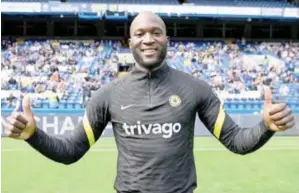  ??  ?? Chelsea new signing, Romelu Lukaku