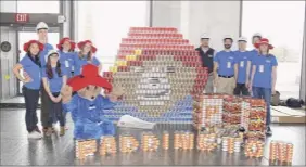  ?? Provided photo ?? Engineerin­g firm the Chazen Companies, named to the 2020 Times Union Top Workplaces list, takes part in the Canstructi­on exhibit at the New York State Museum.